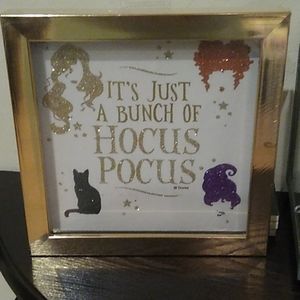 Disney Hocus Pocus wall hanging shadow box sign